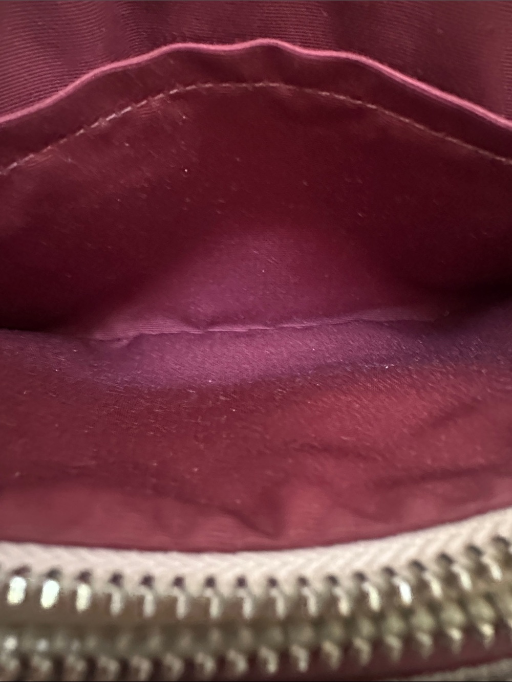 Coach Double-Zip Pouch with Metallic Rivets in Chalk Crossbody Bag Purse - Picture 12 of 16